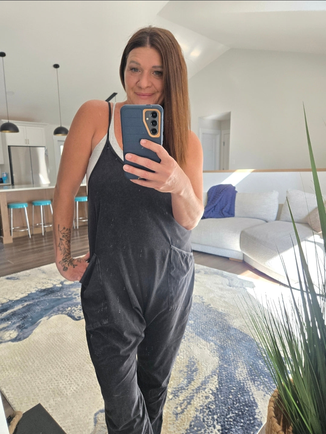 Everyday Ease Mineral Wash Jumpsuit