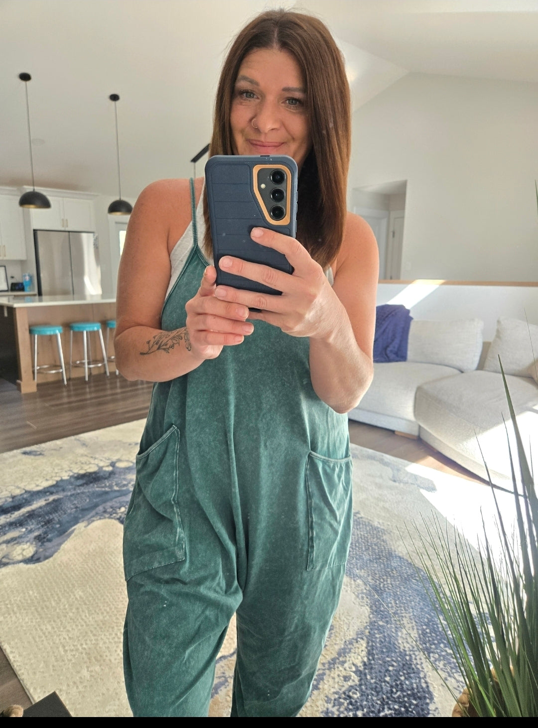 Everyday Ease Mineral Wash Jumpsuit