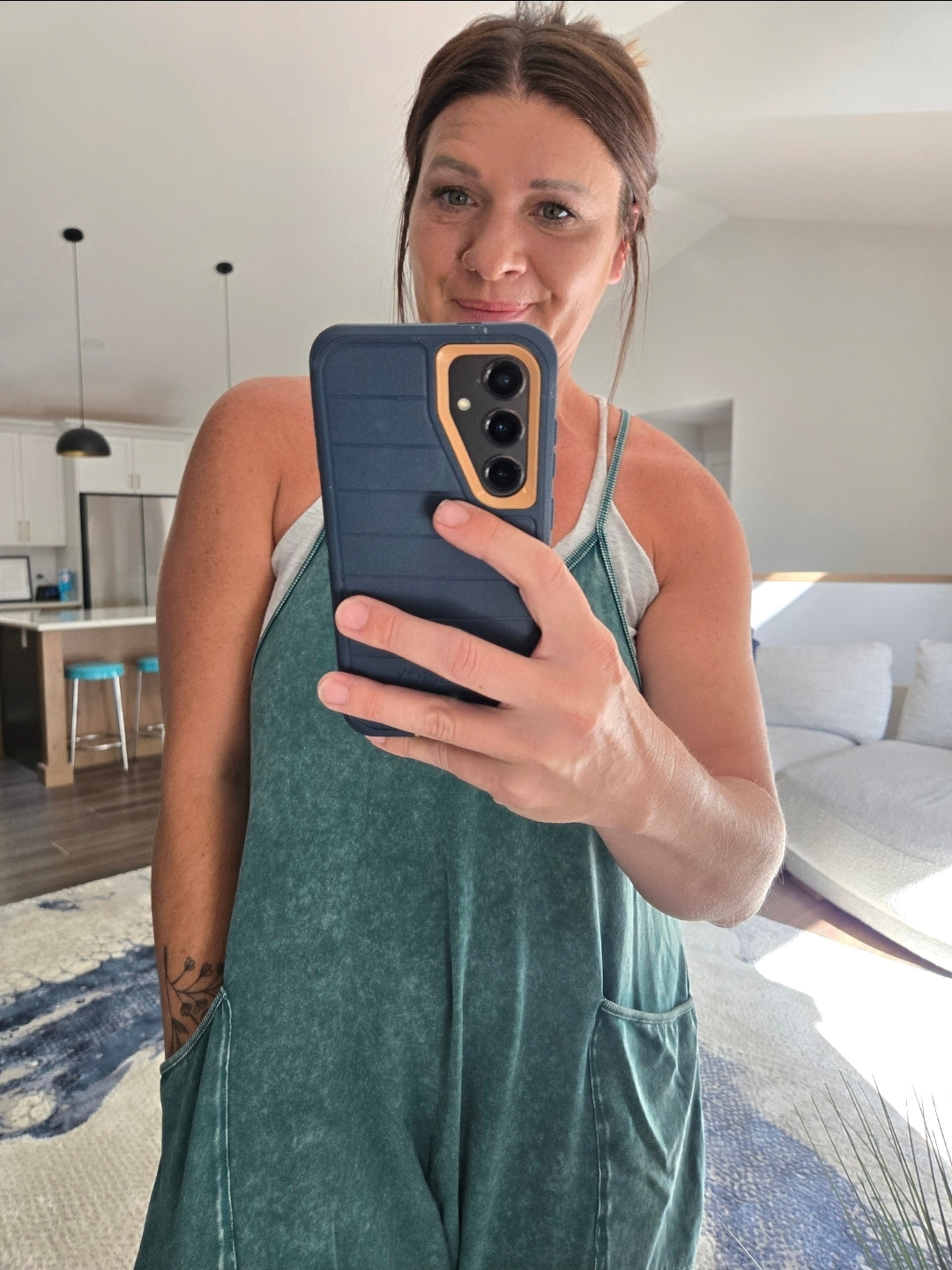 Everyday Ease Mineral Wash Jumpsuit