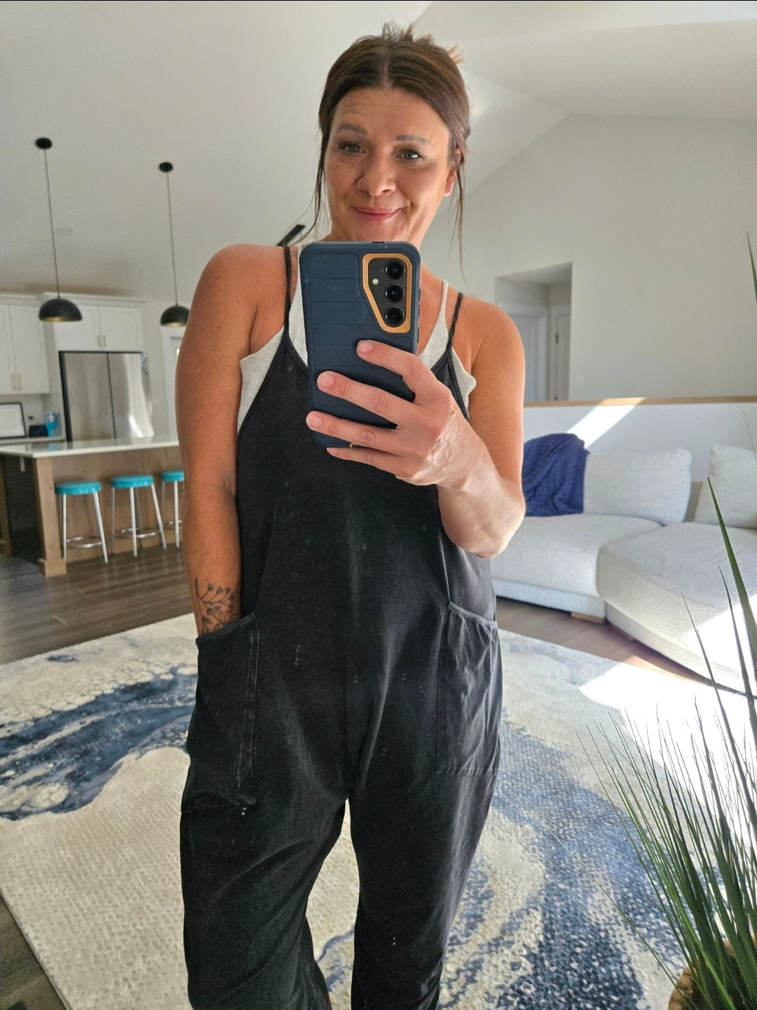 Everyday Ease Mineral Wash Jumpsuit