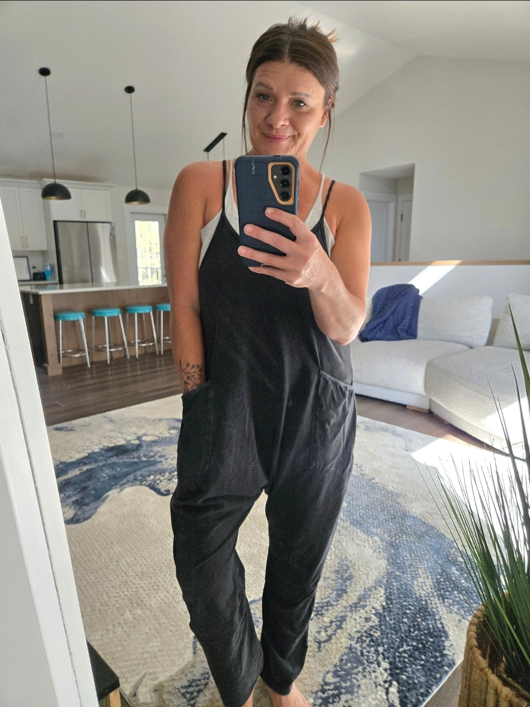 Everyday Ease Mineral Wash Jumpsuit