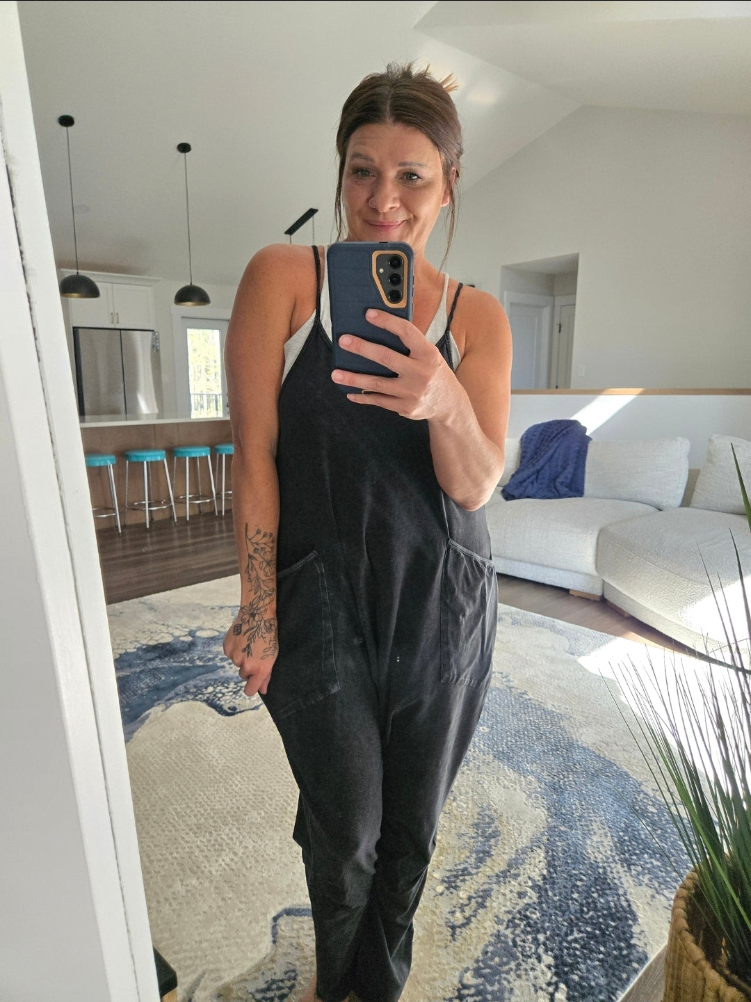 Everyday Ease Mineral Wash Jumpsuit
