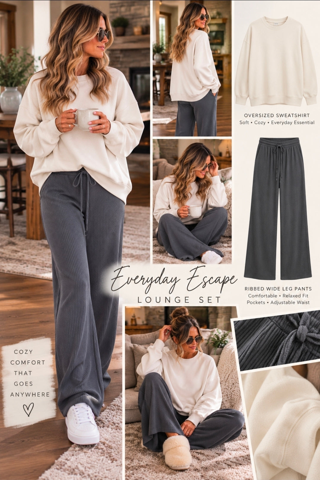 The Stay Awhile Waffle Pants