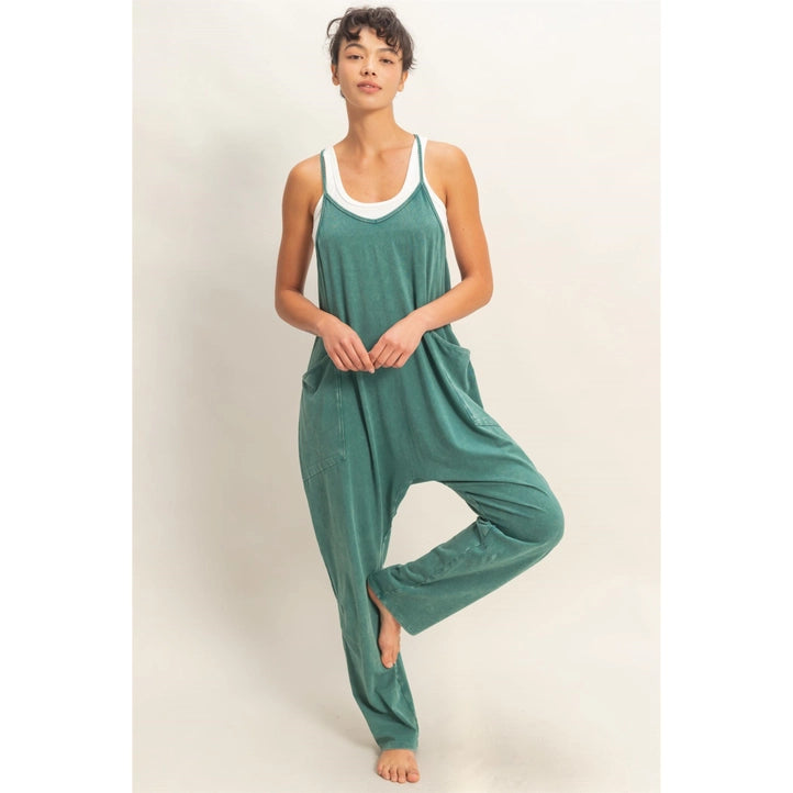 Everyday Ease Mineral Wash Jumpsuit