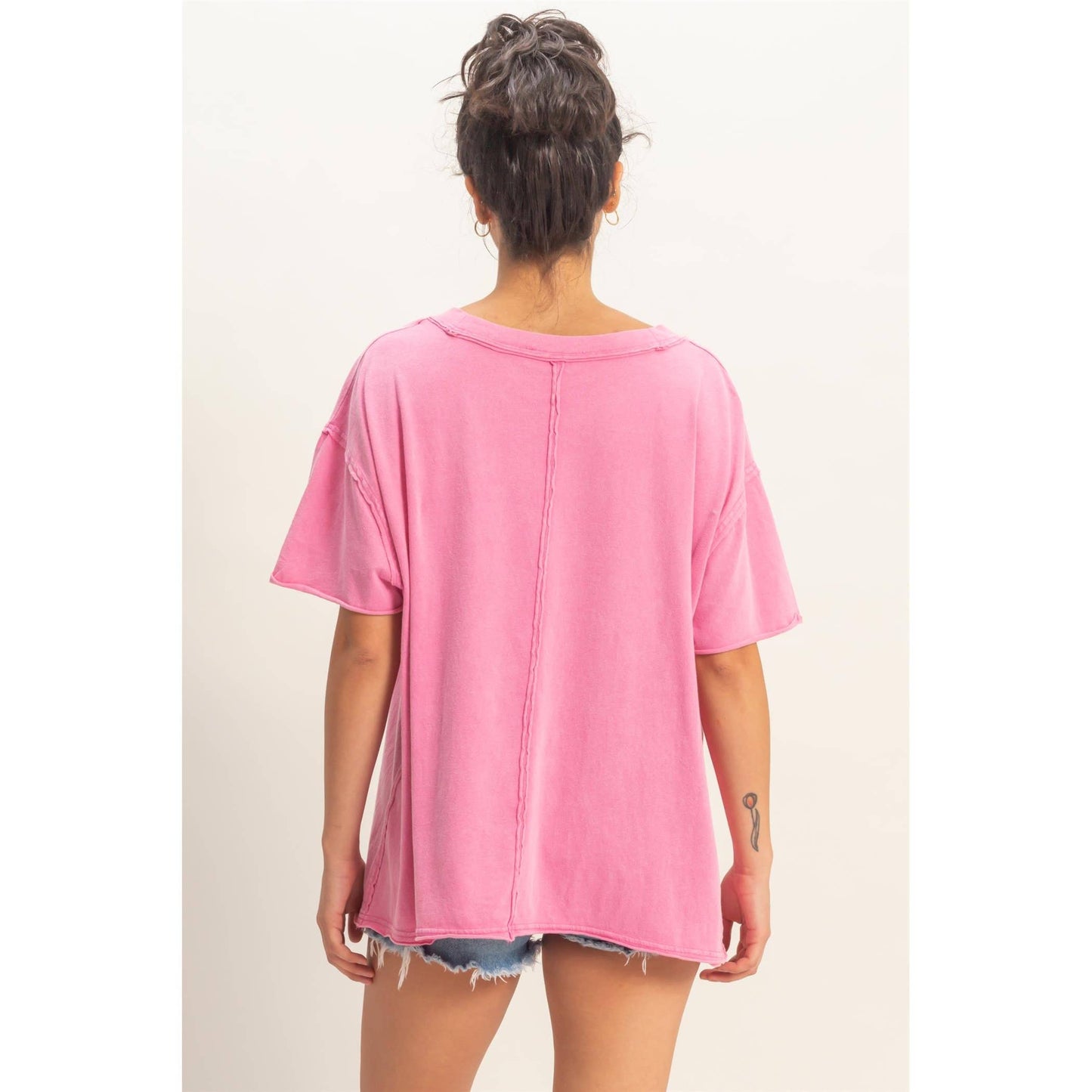 Washed V-Neck