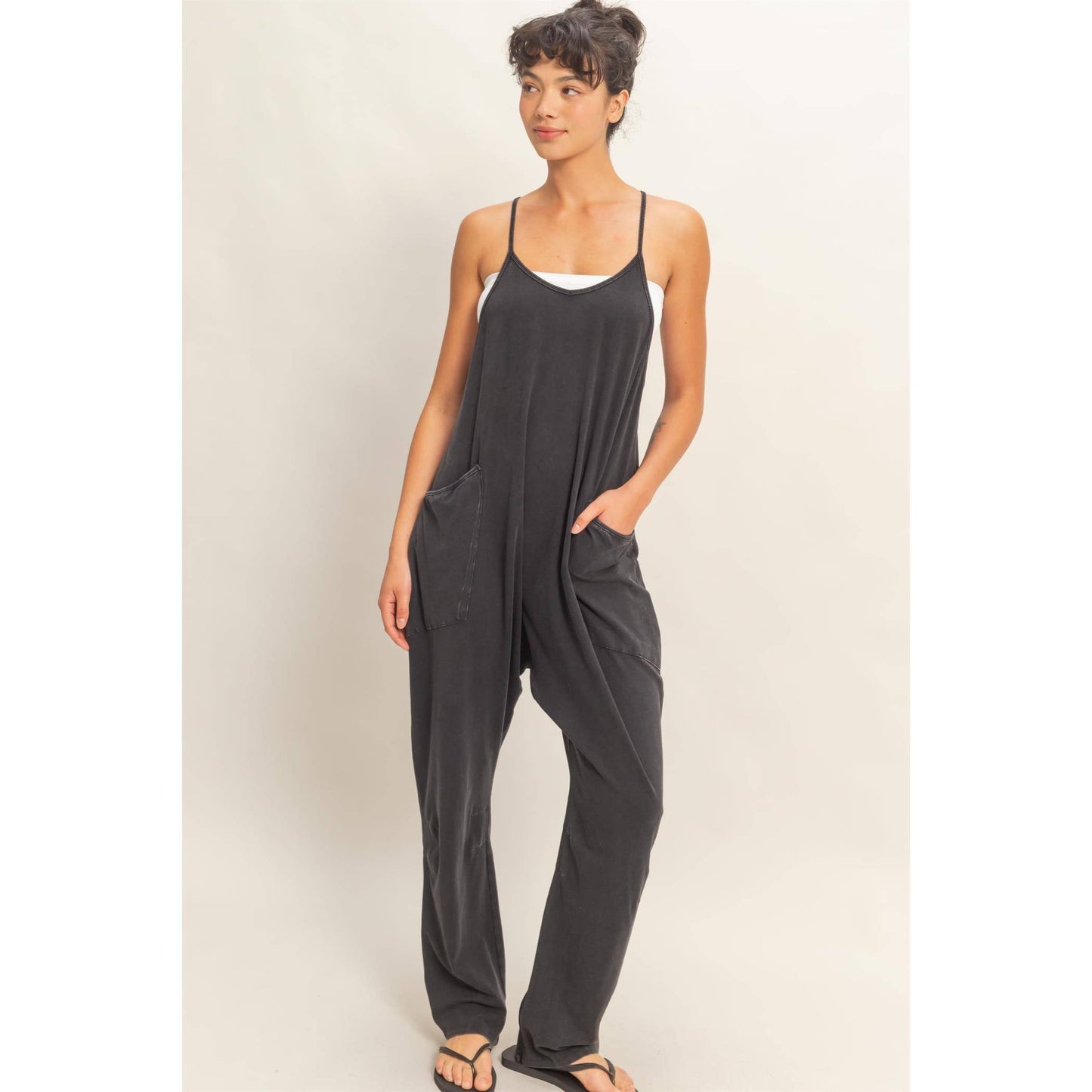 Everyday Ease Mineral Wash Jumpsuit