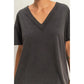 Washed V-Neck