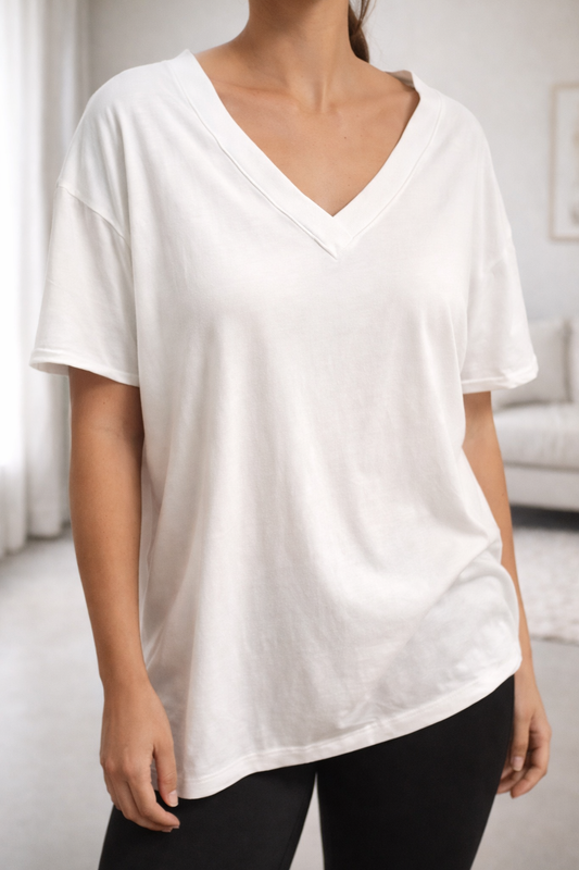 Washed V-Neck