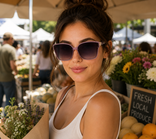 The Harper Collection Oversized Sunglasses