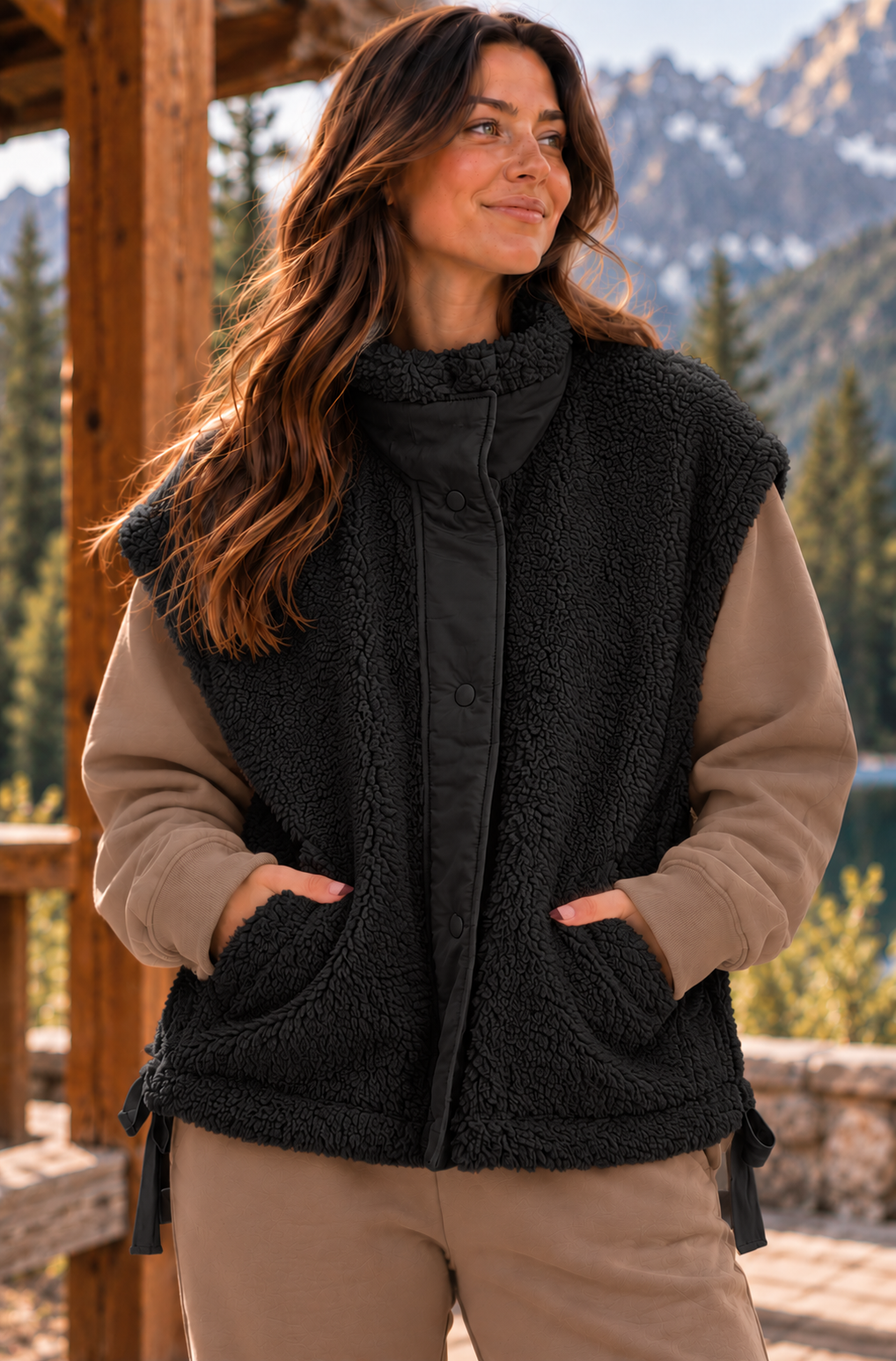 The Willow Sherpa Vest - FITS XL
