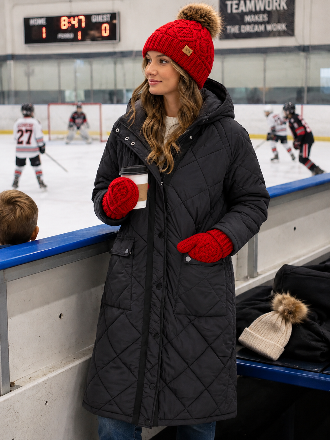 Winter Bliss Toque & Mitt Set - Fleece Lines