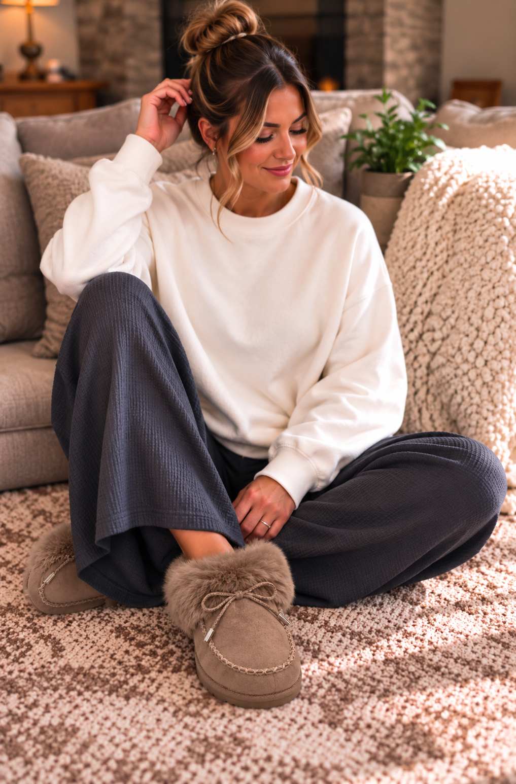 The Stay Awhile Cozy Moccasins