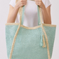 Sunwashed Straw Tote