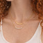 Rhinestone Curved Bar