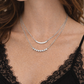 Rhinestone Curved Bar