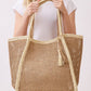 Sunwashed Straw Tote