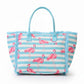 Flamingo Fringe Tote